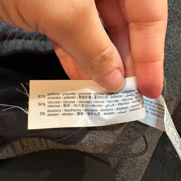 NWT Zara charcoal Melange jogger pants - Picture 6 of 6